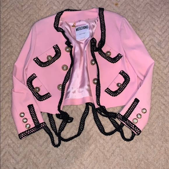 moschino jacket pink